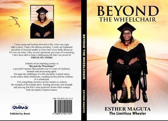 Beyond the Wheelchair — book cover by Esther Maguta
